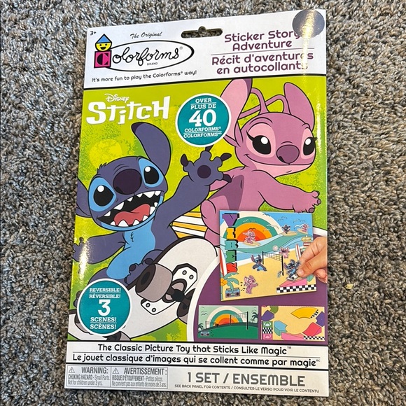Toys | Disney Stitch Original Colorforms Sticker Story Adventure Set ...
